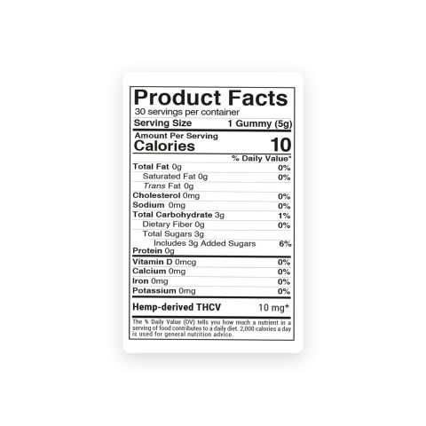 10mg THCV Gummies – Blueberry – Chill Extreme - Thumbnail 11