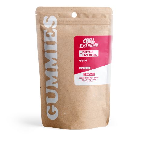 250mg D8 + Live Resin Gummies - GG4 - Chill Extreme - Thumbnail 3