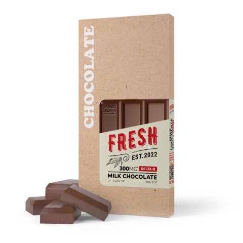 300mg Milk Chocolate Bar – Delta 9 – Fresh - Thumbnail 2