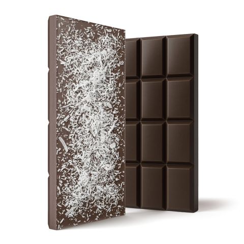 600mg Dark Chocolate & Coconut Flakes Bar – Delta 8 – Chill Plus - Thumbnail 1
