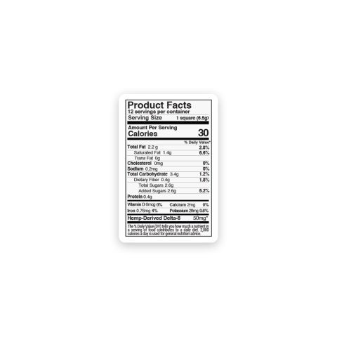 600mg Dark Chocolate & Peanut Butter Bar – Delta 8 – Chill Plus - Thumbnail 8