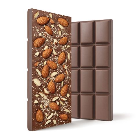 600mg Milk Chocolate & Almonds Bar – Delta 8 – Chill Plus - Thumbnail 1