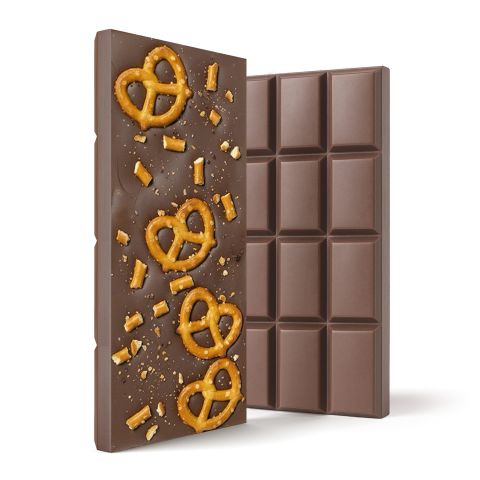 600mg Milk Chocolate with Pretzels Bar – Delta 8 – Chill Plus - Thumbnail 1