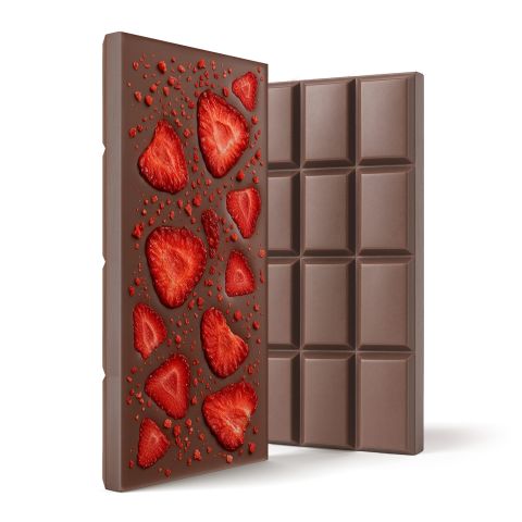 600mg Milk Chocolate & Strawberries Bar – Delta 8 – Chill Plus - Thumbnail 1