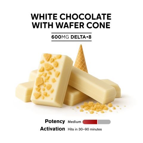600mg White Chocolate Bar – Delta 8 – Chill Plus - Thumbnail 4