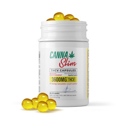 60mg CBD, THCV, CBDV Capsules - 60ct - Canna Slim - Thumbnail 1
