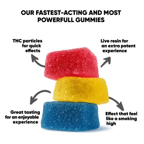 70mg D8 & THCP Gummies – Mixed Fruits – Chill Extreme - Thumbnail 6