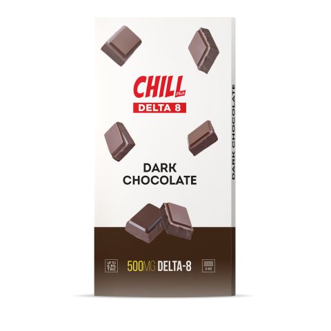 500mg Dark Chocolate Bar – Delta 8 – Chill Plus - Thumbnail 2