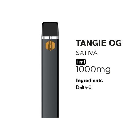 1000mg D8 Vape Pen - Tangie OG - Sativa - 1ml - 10X - Thumbnail 2