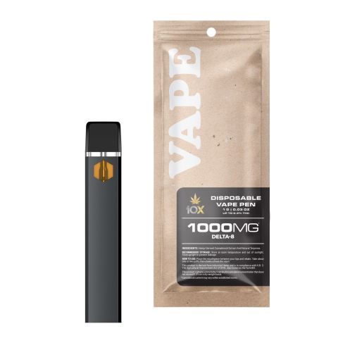 1000mg D8 Vape Pen - Blue Dream - Hybrid - 1ml - 10X - Thumbnail 1