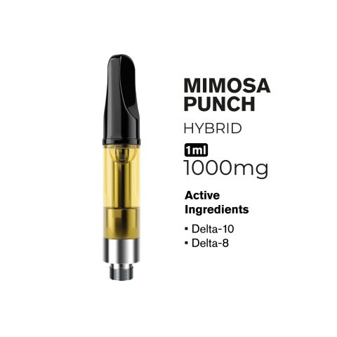 1000mg D10, D8 Vape Cart - Mimosa Punch - Hybrid - 1ml - Hyper - Thumbnail 2