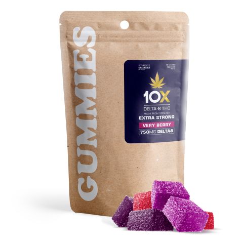 25mg Delta 8 Gummies - Very Berry - 10X - Thumbnail 2