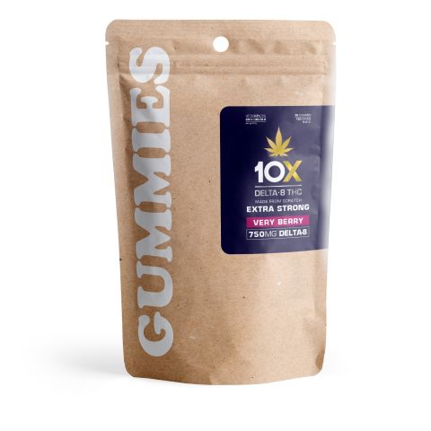 25mg Delta 8 Gummies - Very Berry - 10X - Thumbnail 3