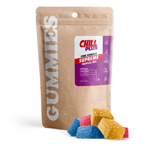 50mg Delta 8 Gummies - Tropical Mix - Chill Plus - Thumbnail 2