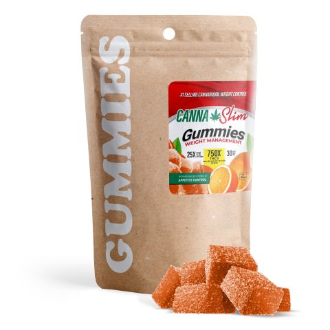 25mg Full Spectrum CBD, THCV, CBDV Gummies - Canna Slim - Thumbnail 2