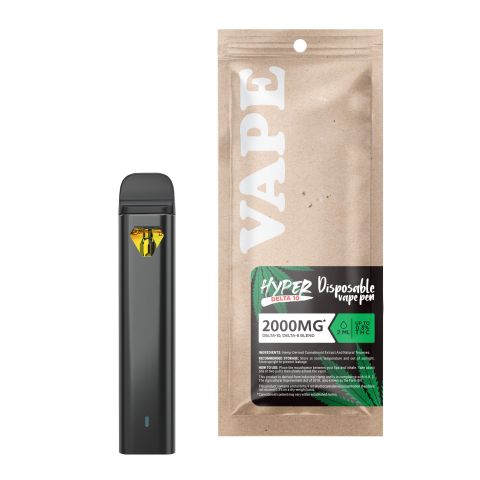 2000mg D10, D8 Vape Pen - Wedding Cake - Hybrid - 2ml - Hyper - Thumbnail 1