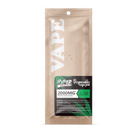 2000mg D10, D8 Vape Pen - Wedding Cake - Hybrid - 2ml - Hyper - Thumbnail 3