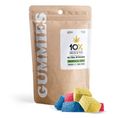 50mg Delta 8 Gummies - Tropical Mix - 10X - Thumbnail 2