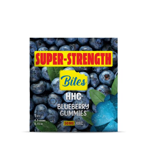 50mg HHC Gummies - Blueberry - Bites - Thumbnail 2