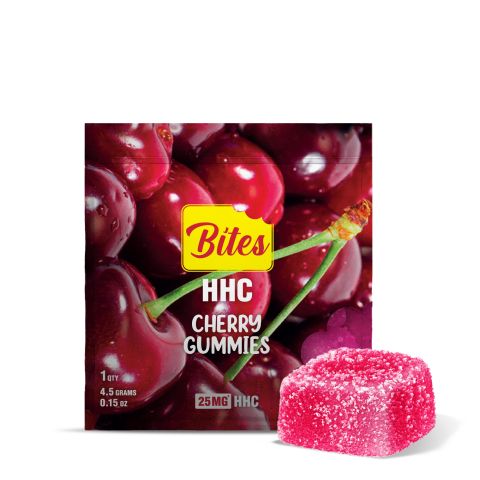 25mg HHC Gummy - Cherry - Bites - Thumbnail 1