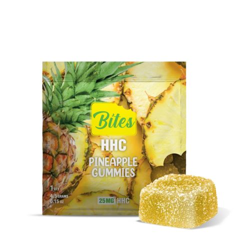 25mg HHC Gummy - Pineapple - Bites - Thumbnail 1