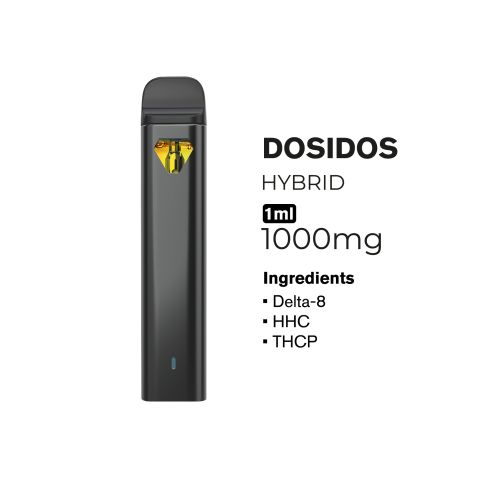 1000mg THCP, D8, HHC Vape Pen - Dosidos - Hybrid - 1ml - Fresh - Thumbnail 2