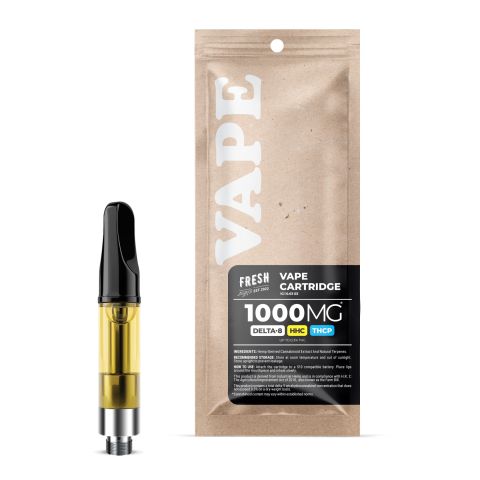 1000mg THCP, D8, HHC Vape Cart - Pineapple Express - Hybrid - 1ml - Fresh - Thumbnail 2