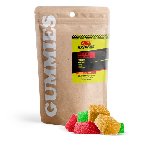 100mg Delta 8 Gummies - Fruity Blend - Chill Extreme - Thumbnail 2