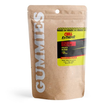 100mg Delta 8 THC Gummies - Fruity Blend - Chill Extreme - Thumbnail 3