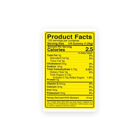 100mg HHC Gummies - Fruity Blend - Fresh - Thumbnail 9