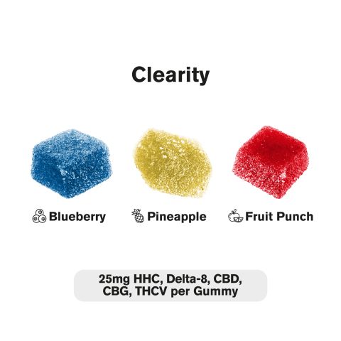 Clearity Blend - 25mg Gummies - HHC, D8, CBD, CBG, THCV - Blends by Fresh - Thumbnail 4