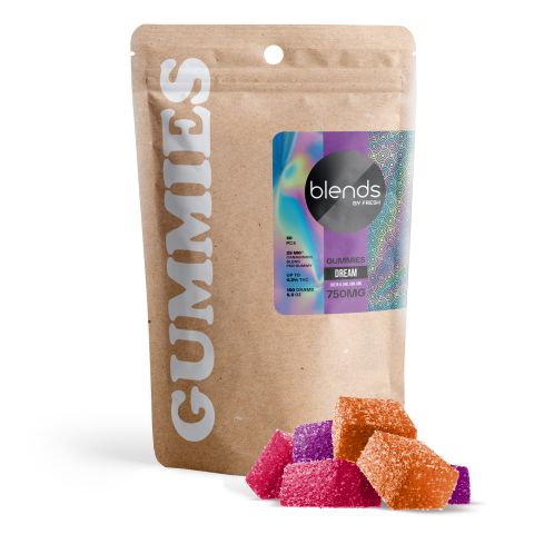 Dream Blend - 25mg Gummies - D8, HHC, CBN, CBD - Blends by Fresh - Thumbnail 2