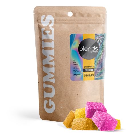 Euphoria Blend - 25mg Gummies - HHC, D9, D8, PHC, CBD, CBG - Blends by Fresh - Thumbnail 2