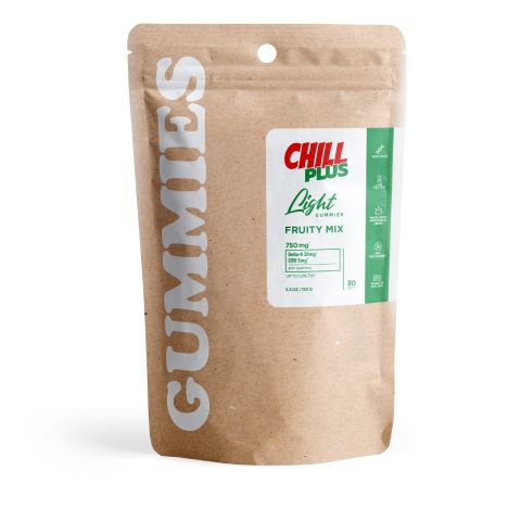 25mg CBD, D8 Gummies - Fruity Mix - Chill Plus - Thumbnail 3