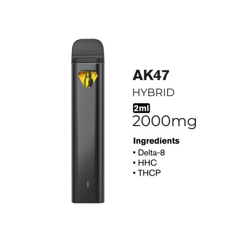 2000mg THCP, D8, HHC Vape Pen - AK-47 - Hybrid - 2ml - Fresh - Thumbnail 2