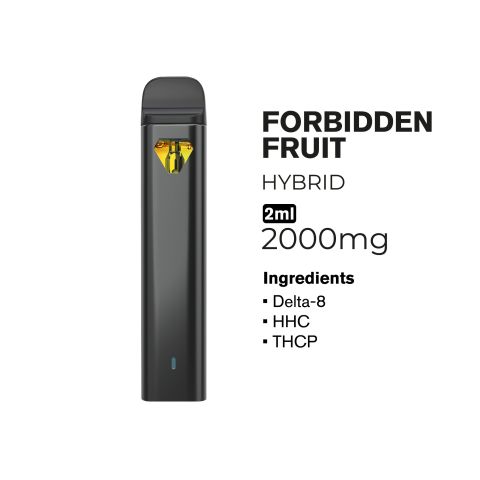 2000mg THCP, D8, HHC Vape Pen - Forbidden Fruit - Hybrid - 2ml - Fresh - Thumbnail 2