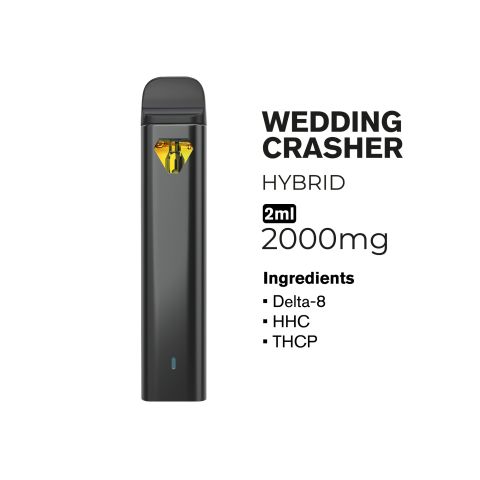 2000mg THCP, D8, HHC Vape Pen - Wedding Crasher - Hybrid - 2ml - Fresh - Thumbnail 2