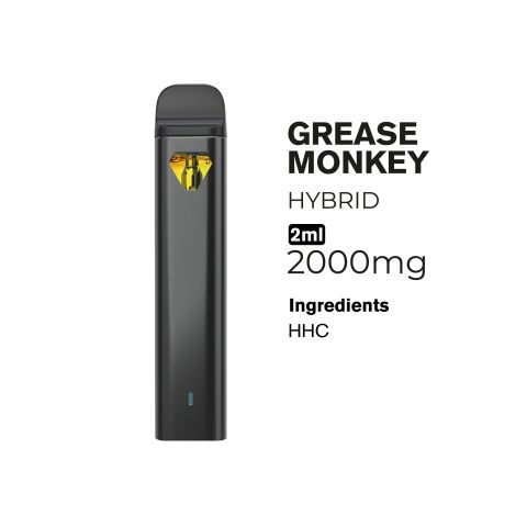 2000mg HHC Vape Pen - Grease Monkey - Hybrid - 2ml - Fresh - Thumbnail 2