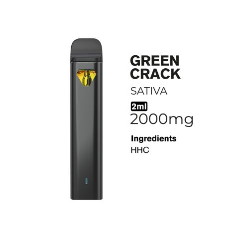 2000mg HHC Vape Pen - Green Crack - Sativa - 2ml - Fresh - Thumbnail 2