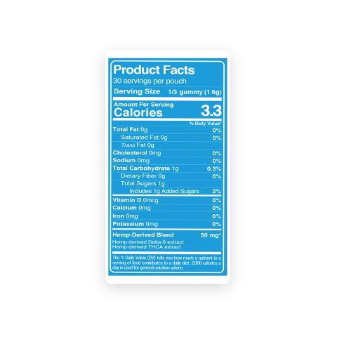 150mg THCA, D8 Gummies - Original - Fresh - Thumbnail 9
