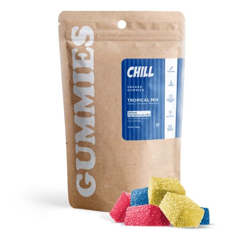 10mg Full Spectrum CBD Gummies - Tropical Mix - Chill - Thumbnail 2