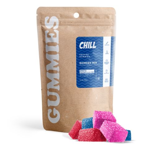100mg Full Spectrum CBD Gummies - Berries Mix - Chill - Thumbnail 2