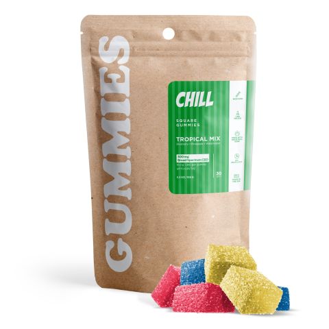 10mg CBD & Broad Spectrum CBD Gummies - Tropical Mix - Chill - Thumbnail 2