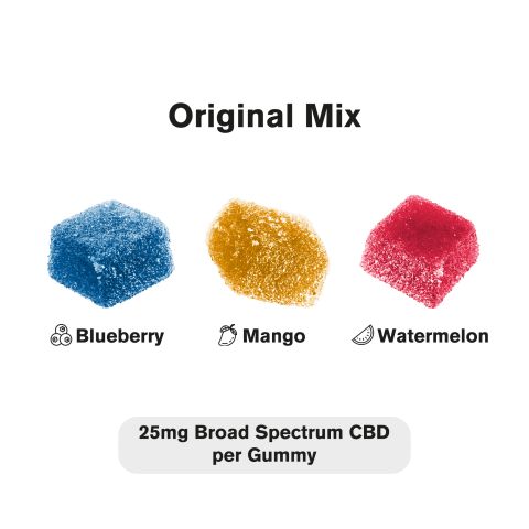 25mg Broad Spectrum CBD Gummies - Original Mix - Chill - Thumbnail 4