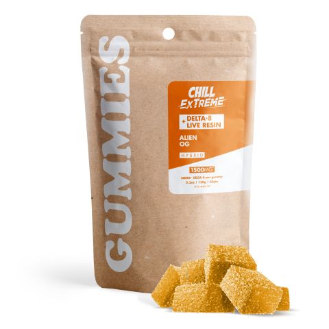 50mg D8 + Live Resin Gummies - Alien OG - Chill Extreme - Thumbnail 2