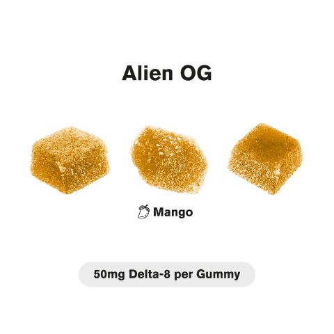 50mg D8 + Live Resin Gummies - Alien OG - Chill Extreme - Thumbnail 4