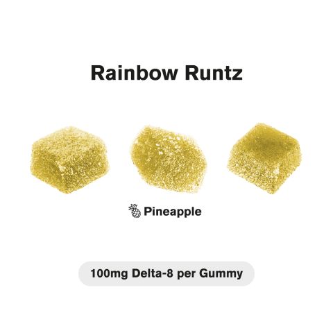 100mg D8 + Live Resin Gummies - Rainbow Runtz - Chill Extreme - Thumbnail 4