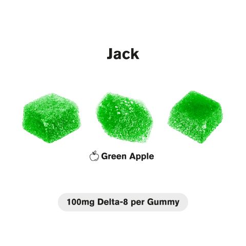 100mg D8 + Live Resin Gummies - Jack Herer - Chill Extreme - Thumbnail 4