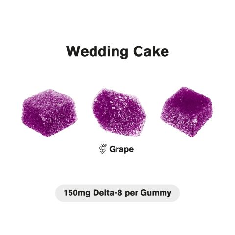 150mg D8 + Live Resin Gummies - Wedding Cake - Chill Extreme - Thumbnail 4