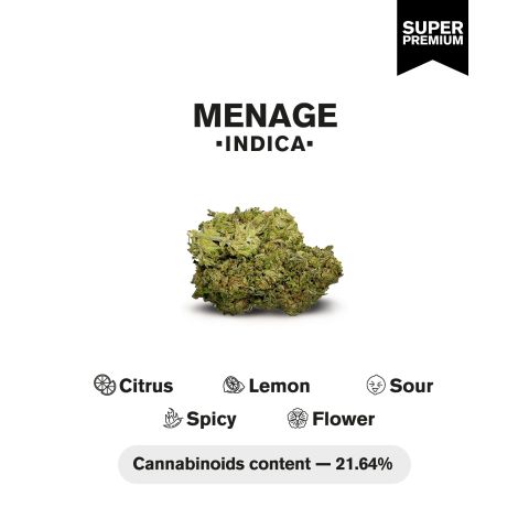 Ménage Flower – Indica – THCA - Thumbnail 4